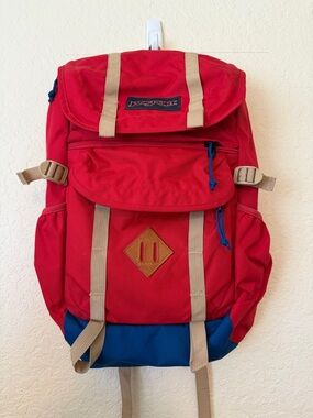 Jansport Red  Javalina laptop backpack
